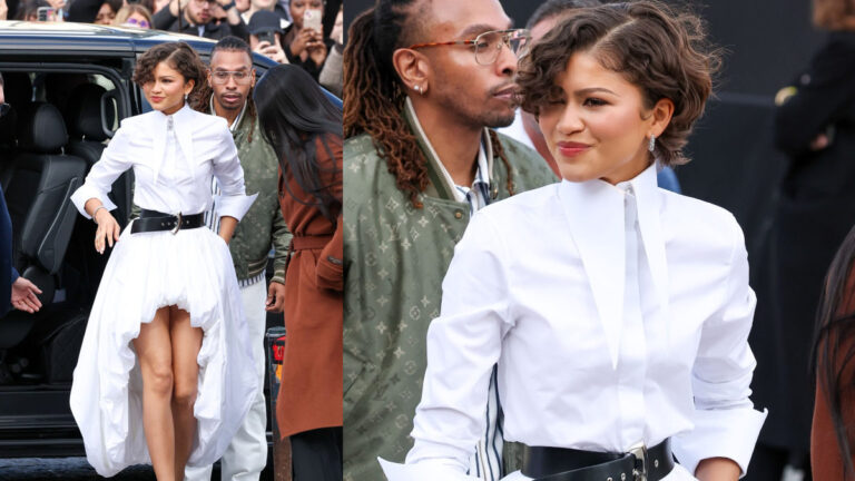 Zendaya Sparks Wedding Rumors With Gold Band At Paris Fashion Week