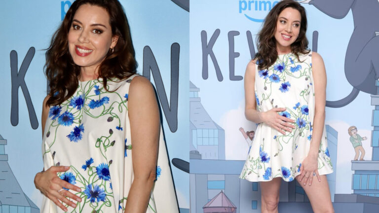 Aubrey Plaza Glows As She Flaunts Her Baby Bump In New York