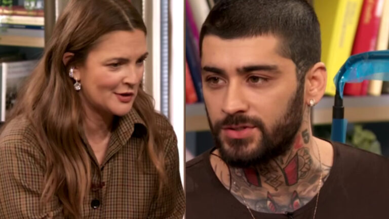 Drew Barrymore And Zayn Malik Get Matching Tattoos On Live Show