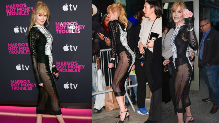 Nicole Kidman Turns Heads In Bold See Through Outfit At New York Premiere