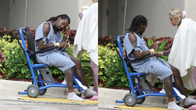 Offset Spotted Smoking Cigarette in Wheelchair Outside Florida Hospital