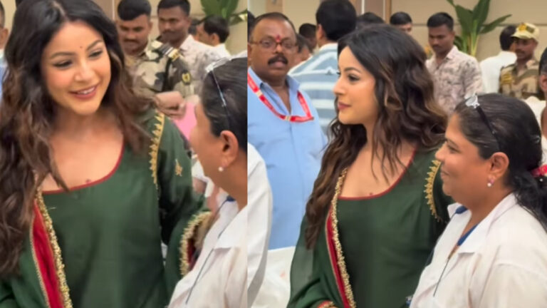 Shehnaaz Gill Hands Out Certificates to Donors at Anant Ambani’s Birthday Blood Drive