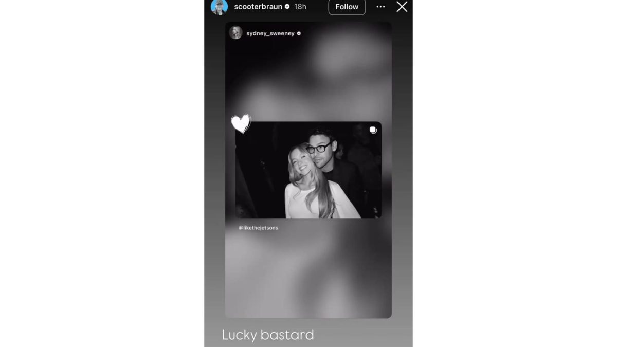 sydeny sweeney and scooter braun pic courtesy instagram 1