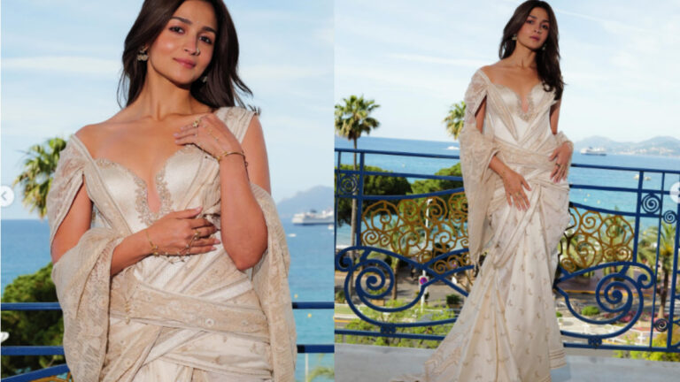 Alia Bhatt Brings Indian Elegance To Cannes 2026 In Stunning Saree Inspired Gown
