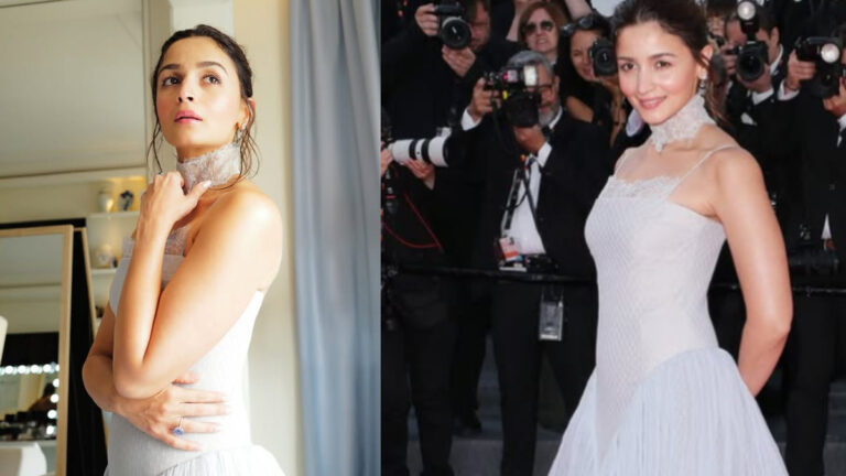 Alia Bhatt Brings Fairytale Style To Cannes 2026 Red Carpet In Ice Blue Gown