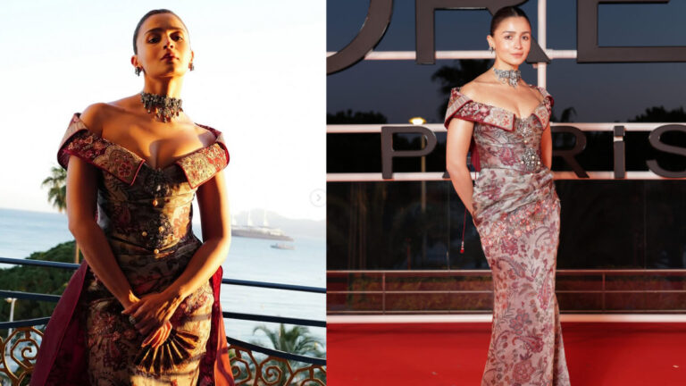 Alia Bhatt’s Dramatic Corset Gown At Cannes Dinner Steals Spotlight