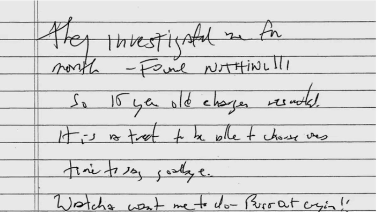 alleged jeffrey epstein suicide note released years after his death
