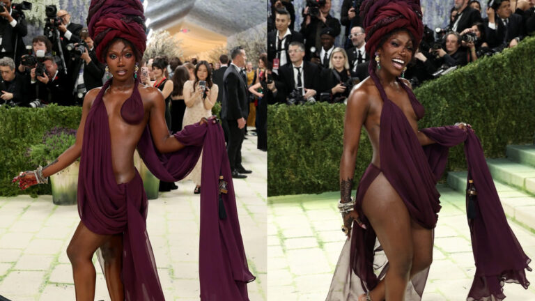 Doechii Turns Fabric Into Art With Sculpted Burgundy Look At Met Gala 2026