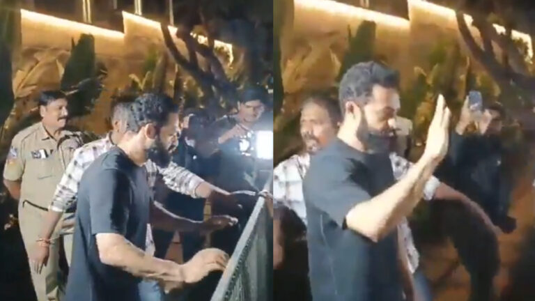 Jr NTR Reacts Strongly After Fans Are Pushed By Security Personnel
