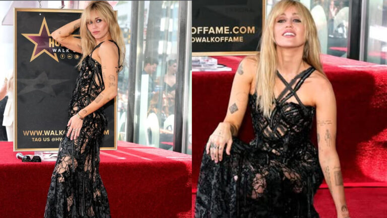 Miley Cyrus Honoured With Hollywood Walk Of Fame Star And Gets Emotional