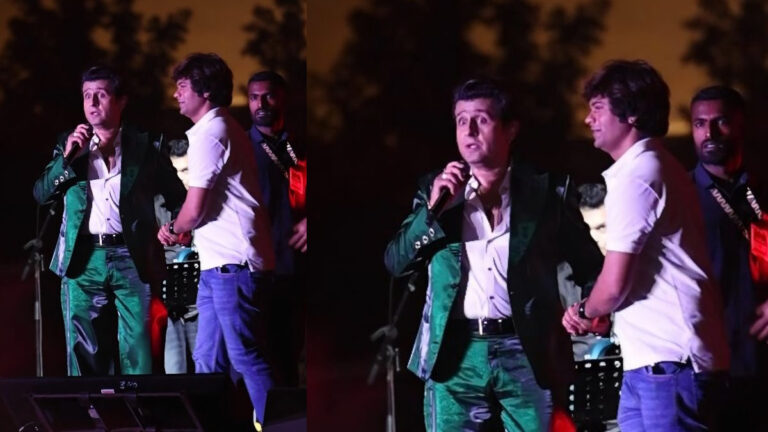 Chaos in Kolhapur! Sonu Nigam Confronts Fan Who Stormed Stage Kyu Pitne Wale Kaam Karte Ho?
