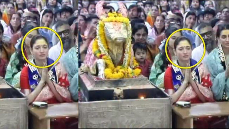 Tamannaah Bhatia’s Spiritual Visit to Mahakaleshwar Temple Wins Hearts Online