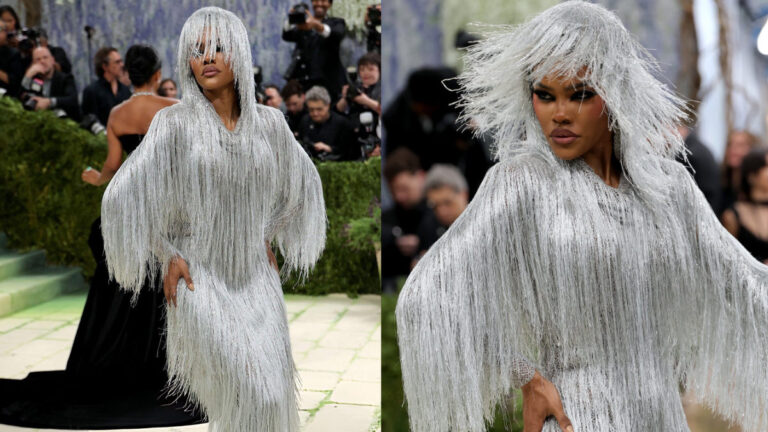 Teyana Taylor Steals The Show In Silver Fringe Gown At Met Gala 2026