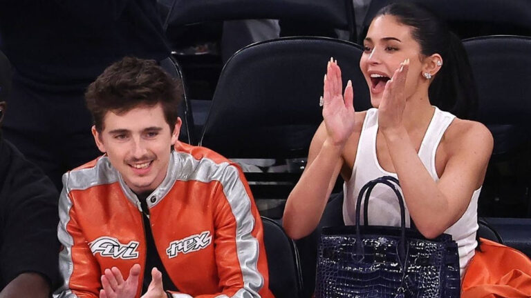 Timothée Chalamet and Kylie Jenner Go Wild as Knicks Reach NBA Finals After 27 Years