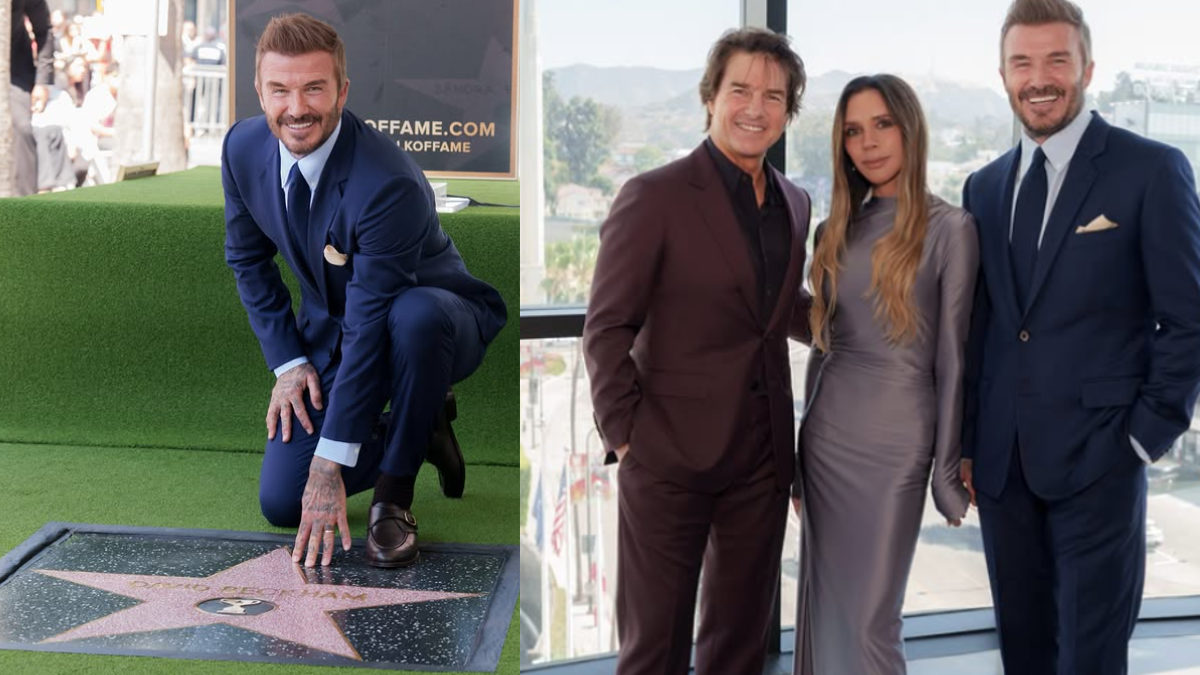 David Beckham Gets Emotional As He Receives His Hollywood Walk Of Fame Star