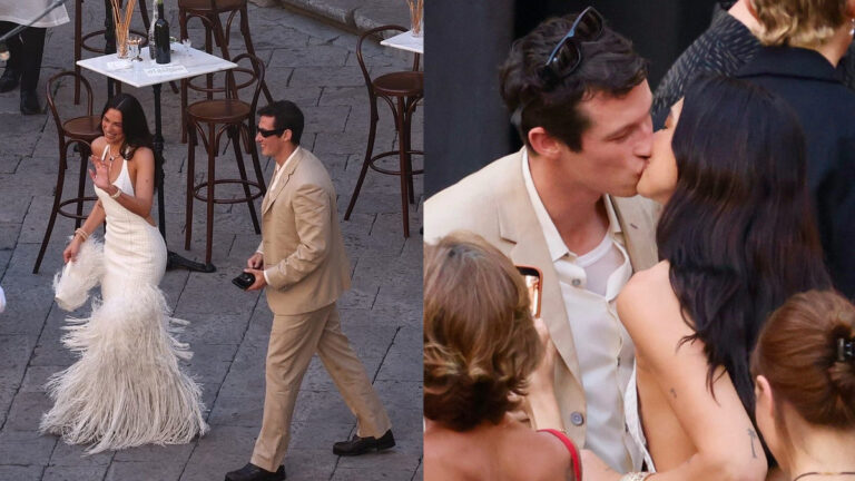 Dua Lipa And Callum Turner Begin Grand Sicily Celebrations After London Wedding