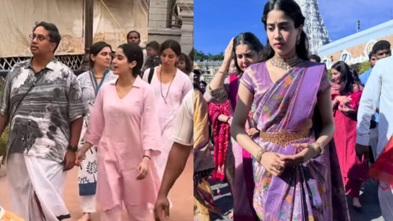Janhvi Kapoor’s 3,550 Step Temple Journey Before Peddi Release Goes Viral