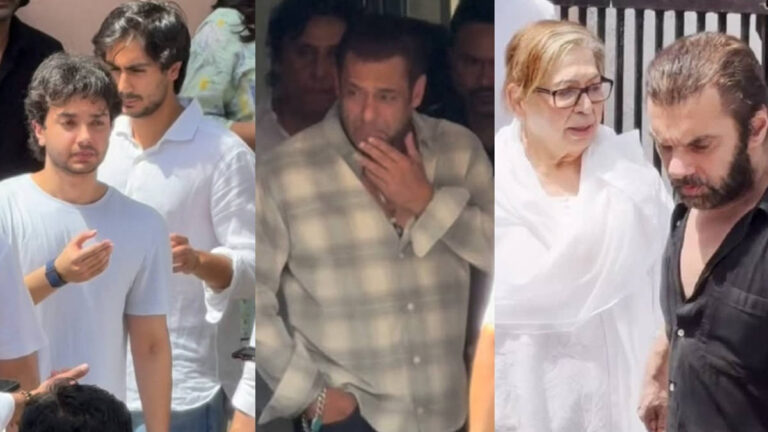 Salman Khan Breaks Down at Family Friend Kumud Rane’s Funeral, Emotional Moments Leave Fans Heartbroken