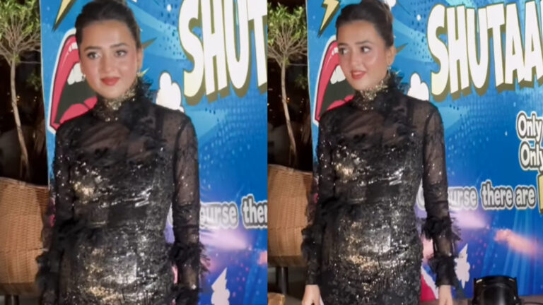 Tejasswi Prakash Turns Heads In Black Shimmery Gown At Her Birthday Celebration