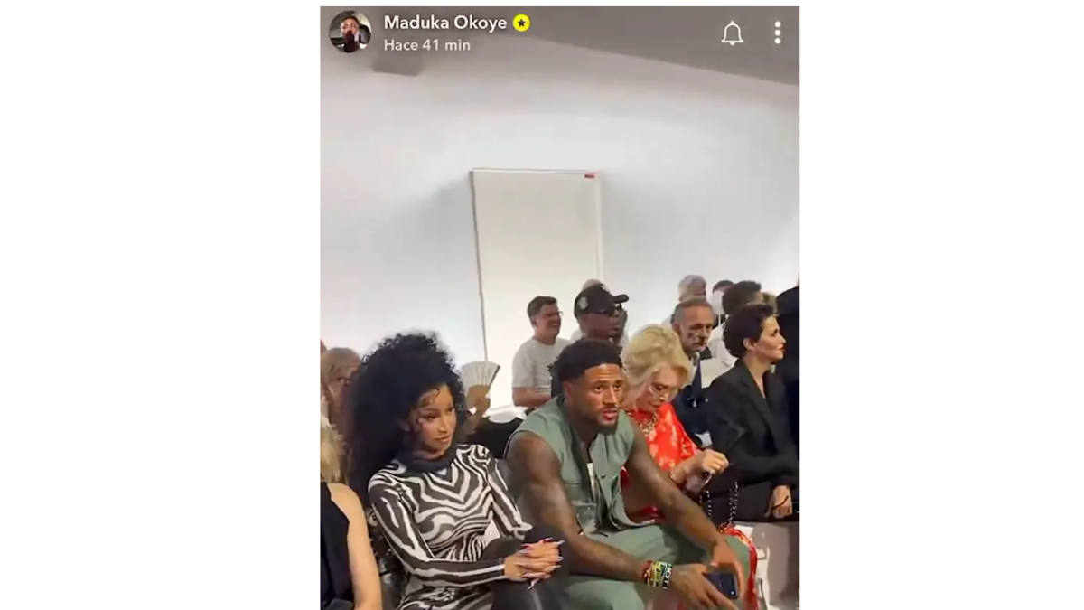 cardi b and nigerian football star leave fans talking after viral paris encounter