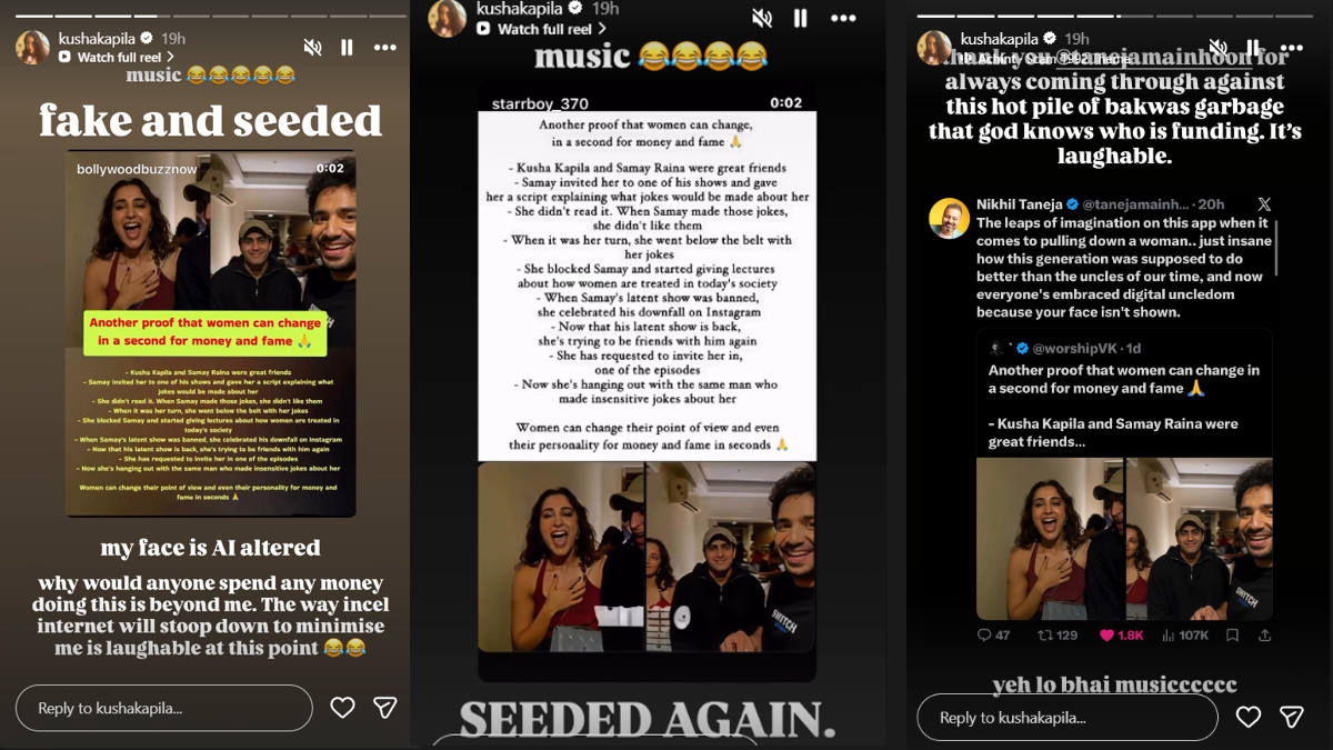 Kusha Kapila Clears The Air On Samay Raina And Reveals Why She Walked Away 2 kusha kapila responds to meme pages and shares the truth behind the controversy