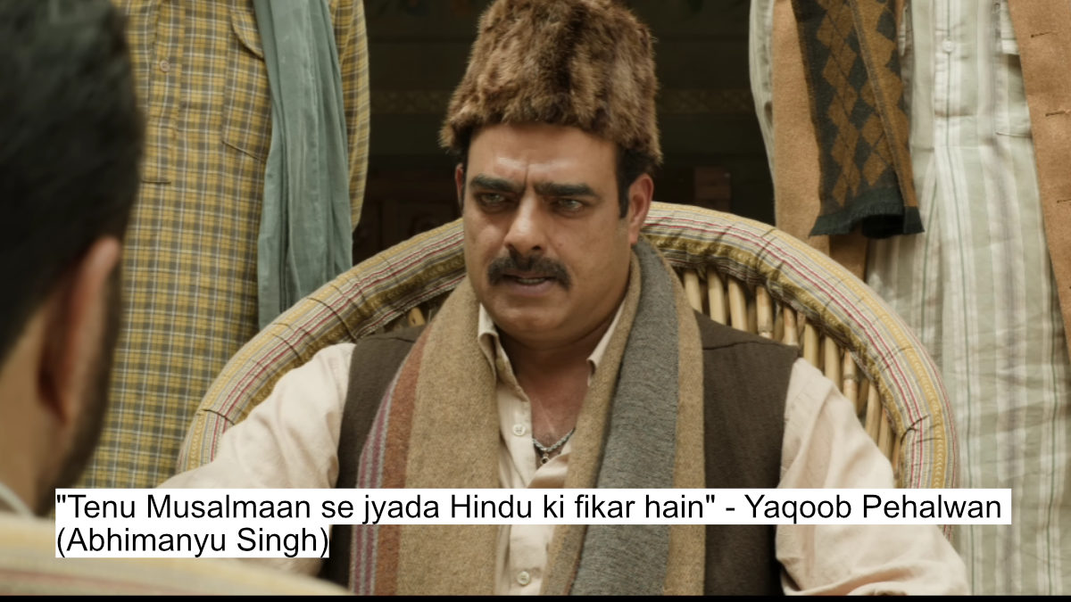 "tenu musalmaan se jyada hindu ki fikar hain" - yaqoob pehalwan (abhimanyu singh)