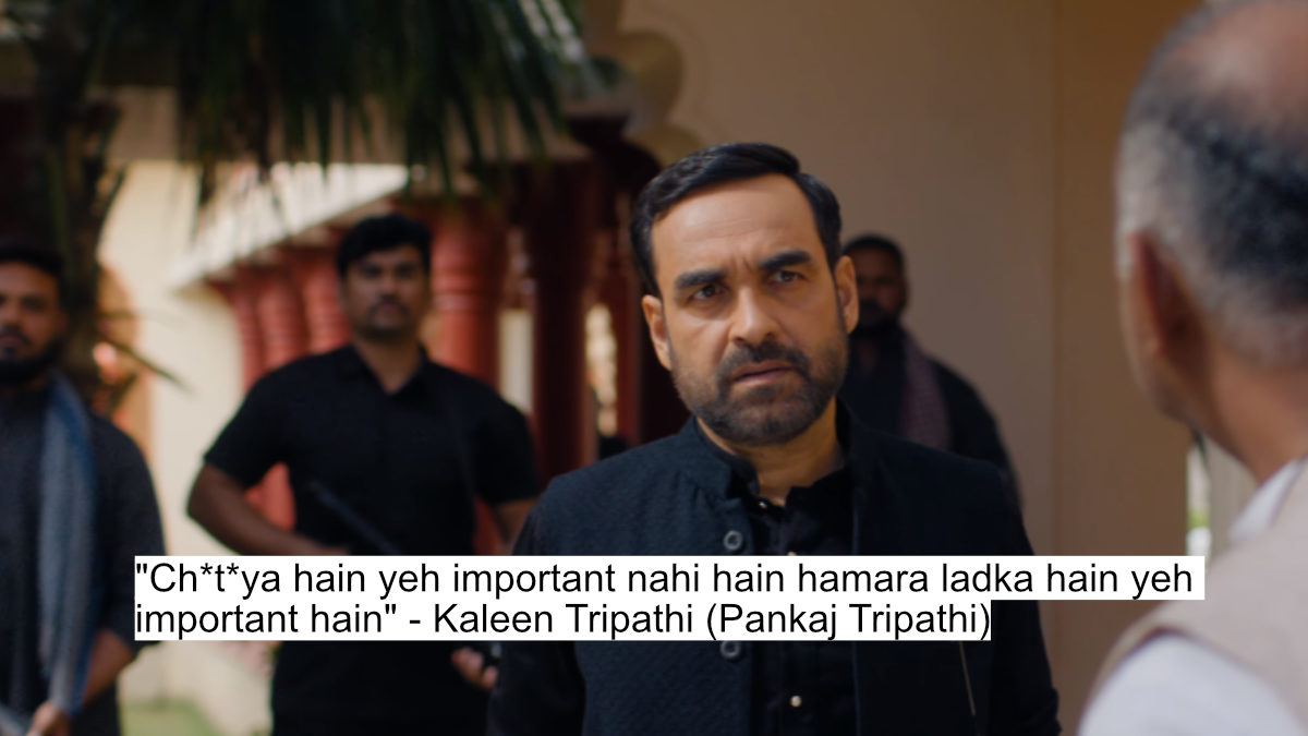 Mirzapur The Movie Dialogues: Pankaj Tripathi, Ali Fazal And Divyenndu'S Dialogues Bring Back The Throne War 14 "ch*t*ya hain yeh important nahi hain hamara ladka hain yeh important hain" - kaleen tripathi (pankaj tripathi)