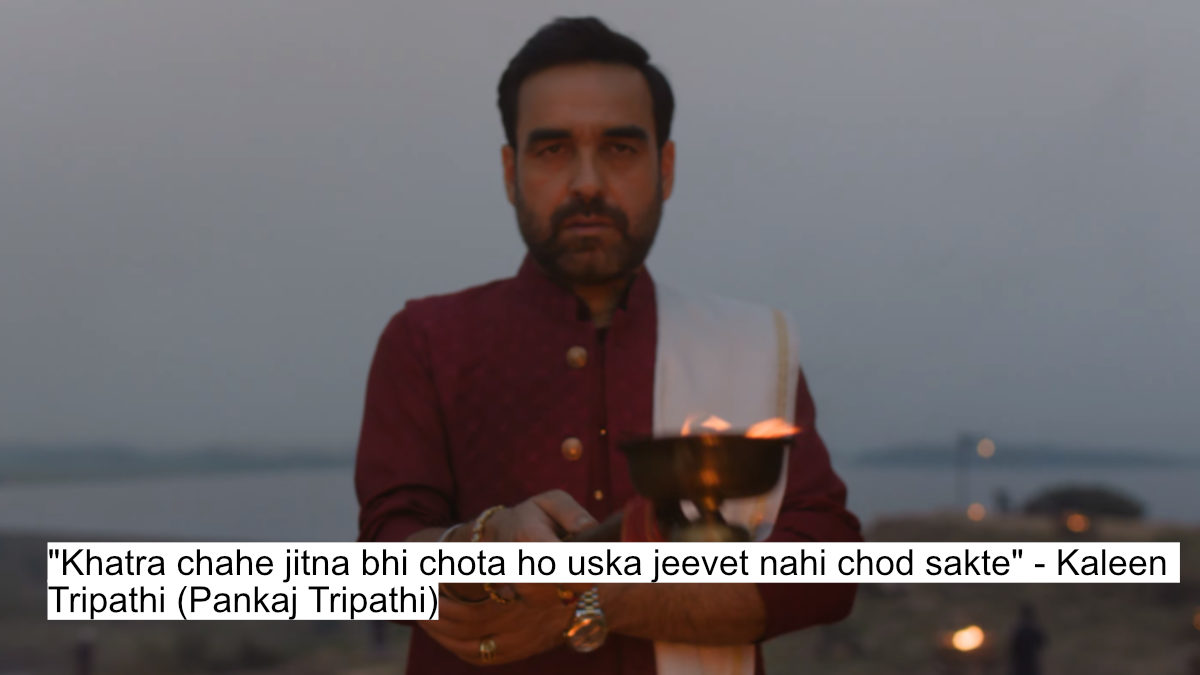 Mirzapur The Movie Dialogues: Pankaj Tripathi, Ali Fazal And Divyenndu'S Dialogues Bring Back The Throne War 12 "khatra chahe jitna bhi chota ho uska jeevet nahi chod sakte...yahi gaddi ka niyam hain" - kaleen tripathi (pankaj tripathi)